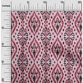 thumbnail image 1 of oneOone Cotton Poplin Fabric Geometric Ikat Decor Fabric Printed BTY 42 Inch Wide, 1 of 4