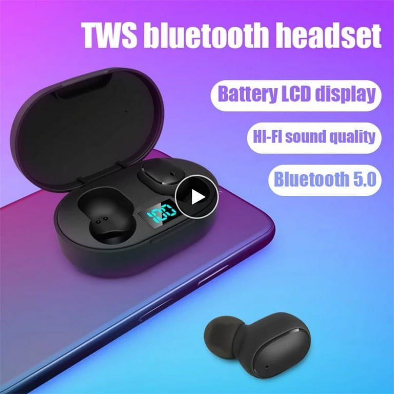 E6s Tws Fone Bluetooth compatible Earphones Wireless Hands Free Noise Cancelling Headset Compatible For XiaomiRedmi Walmart