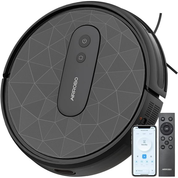 AIRROBO P20 Robot Vacuum Cleaner, Self-Charging Robotic Vacuums, 2800Pa Suction, 120 Mins Runtime, Ideal for Pet Hair, Hard Floors, Low Pile Carpets