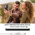 thumbnail image 6 of I-HONVA For Samsung Galaxy S21 FE Case,3-Layer Military Grade Drop Protection Anti-Slip Bumper Rugged Shockproof Dustproof Protection 6.5 inch Phone Case,Full Black, 6 of 6