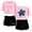 PinkBlack, variant on Freya Skye Silent Treatment Short Sleeve Crop Top Shorts Two Piece Set Women's Top Sets