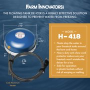Open Box Farm Innovators Ice Chaser 1250 Watt Cast Aluminum Floating Deicer