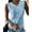 Light blue, variant on Summer Women's Sleeveless Lace Tank Tops Crew Neck Casual Elegant Lace Camisole Tops