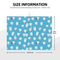 thumbnail image 2 of Yiaed Healthy And Ill White Teeth Print Highly Absorbent Microfiber Kitchen Counter Mat, Dish Drying Pad for Dishes, Utensils, Pots and Pans, Large 18" x 24", 2 of 7