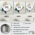 thumbnail image 4 of Designart "Beige Minimalist Collage VI" Abstract Collages Square Mirror Wall Decor Transitional - Large Multi-Color Square Bathroom Mirror - Square Printed Wall Mirror Art, 4 of 5