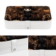 thumbnail image 4 of Scarecrow PU Leather Jewelry Display Organizer Box with Removable Compartment, Portable Jewelry Organizer, 4 of 6