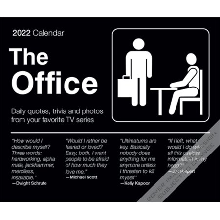 The Office OFFICIAL 2022 Cal Ink Desktop Box Calendar by BrownTrout