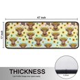 thumbnail image 5 of Kitchen Rugs Sets Of 2,Colorful Highland Cow Sunflower Pattern Anti Fatigue Kitchen Mat Rugs Non Slip Washable,Decorative Kitchen Floor Mats for Kitchen,Sink,Laundry,17"x47"+17"x47", 5 of 5
