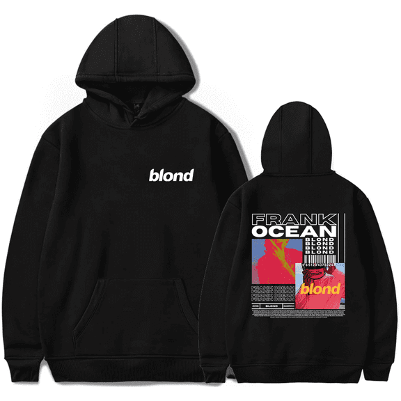Frank Ocean Merch Hoodies Blond Blonde Album Cover Hoodie Fashion Hip Hop Rapper Men Women Pullover Sweatshirt Streetwear Long Sleeve