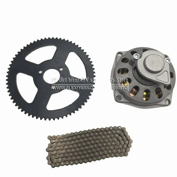 Applies to Mini Moto 47cc 49cc Drive System 25H OR T8F Chain With Gear Box And Rear Sprocket Fit Mini Moto Pocket Bike