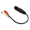 thumbnail image 3 of Sound Cable, 3 Pin 0.6 Feet XLR Male To 2  Female Y Splitter Cable Easy To Use  For Microphones For Mixers, 3 of 8