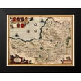 thumbnail image 2 of Jansson 18x15 Black Modern Framed Museum Art Print Titled - Somerset County England - Jansson 1646, 2 of 5