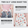 thumbnail image 6 of Pioneer Flower Floral Print Pattern Apron for Women and Men, Cotton Linen Waterproof with Pockets, Adjustable, 33x27 Inch for Kitchen, Gardening, BBQ, Salon, 6 of 6