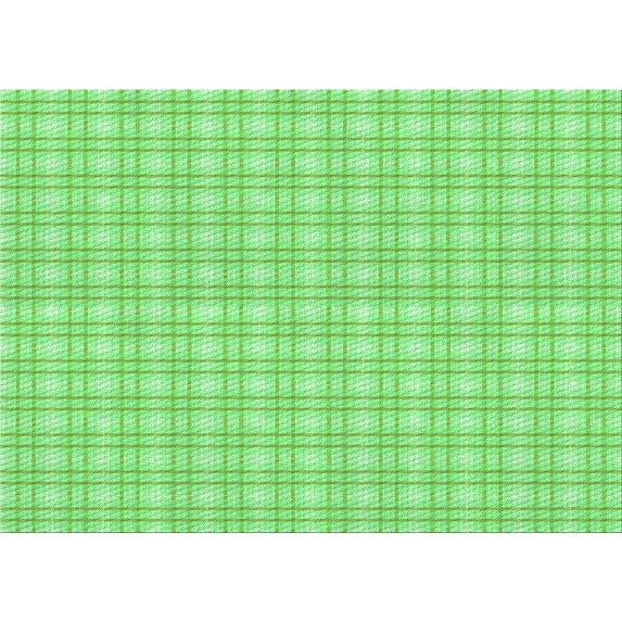 Ahgly Company Machine Washable Indoor Rectangle Transitional Green Area Rugs, 2' x 5'