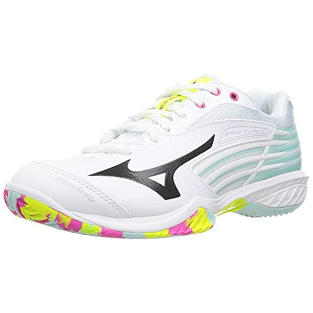 Mizuno Badminton Shoes Wave Claw 2 FIT White x Black x Yellow