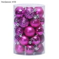 thumbnail image 2 of 34 piezas de adornos de bolas de Navidad irrompibles de 4 cm para decoración de fiesta de cumpleaños de boda de árbol de Navidad, 2 of 5