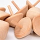 thumbnail image 3 of 6 Piezas Tapas de madera sin pintar Novedad Giroscopios de madera Juguete sus propios juguetes de madera DIY para adultos Favores, 3 of 9