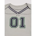 thumbnail image 4 of Little Treasure Baby Boy Layette 6-Piece Set, Football Jersey, 6-9 Months, 4 of 6