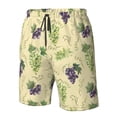 thumbnail image 4 of Pofeuu Green And Purple Grapes Prin Men's Swim Trunks Quick Dry Bathing Suit Swimming Board Shorts Mesh Lining Beach Swimwear-X-Large, 4 of 6