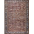 thumbnail image 4 of Hauteloom Georgia Bian Machine Washable Kitchen Runner Rug - Oriental Floral Style - Entryway Distressed Long Carpet - Brick Red, Burgundy, Dark Red, Terra Cotta - 2'7" x 10', 4 of 10