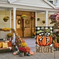 thumbnail image 2 of SM-XLHN Fall Pumpkin Welcome House Flag Double Sided, Autumn Thanksgiving Holiday Harvest Buffalo Plaid Yard Outdoor Decoration 28x40 Inch, 2 of 6
