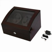 Quiet Automatic Rotation 4+6 Watch Winder Display Box Storage Holder Case