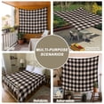 thumbnail image 6 of Black Plaid Tapestry for Bedroom Wall Hanging Tapestry, Vintage Country Gray Buffalo Check Gingham Ceiling Backdrop Tapestries Poster Blanket Wall Decor for Teens Room Living Room Dorm 51" x 59", 6 of 8