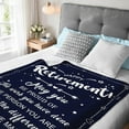 thumbnail image 3 of Retirement Gifts for Women Men 2024 Retirement Gift for Women Coworker Leaving Gifts for Women Funny Retirement Gifts for Women Happy Retired Gifts for Women Friends Throw Blanket 60"*80" Red, 3 of 5