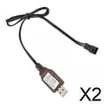 thumbnail image 1 of Cable Cargador USB De 2 Baterías De 7,4 V Y 3 Pines Universal Para Modelo De Tanque De Coche RC, 1 of 10