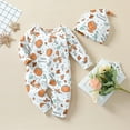 thumbnail image 2 of JLMSPLWG Infant Girl Outfits Toddler Boy Fall Outfit Halloween Onesie Baby Christmas Boy Outfit Bodysuit Long Sleeve Teen Lounge Set Girl Clothes, White 6-12 Months, 2 of 9