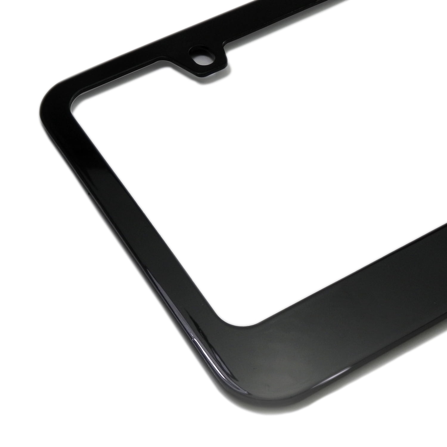Lincoln Dual Logo Black Metal License Plate Frame