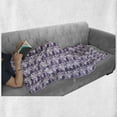thumbnail image 6 of Butterfly Soft Flannel Fleece Throw Blanket, Exotic Wings Pattern Abstract Pattern in Pink and Purple Shades, Cozy Plush for Indoor and Outdoor Use, 60" x 80", Pale Pink Lavender, by Ambesonne, 6 of 6