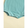 thumbnail image 6 of Coduop Baby Boys Girls Candy Color Rompers,Short Sleeve Round Neck Summer Bodysuit Playsuit, 6 of 9