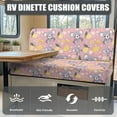 thumbnail image 4 of XYZCANDO Koala RV Dinette Cushions Comfortable RV Accessories Universal RV Dinette Cushion Covers for Women Bench Seat Cover Washable Cushion Covers for Couches and Sofas Stretchable Slipcovers Pink, 4 of 7