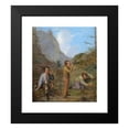 thumbnail image 2 of Rudolf Swoboda the elder 15x17 Black Modern Framed Museum Art Print Titled - Men's Purgstall Bey Der Rast, 2 of 5