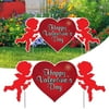 Tangnade Valentine's Day Decoration Card With Stakes, Outdoor Garden, Garden, Yard