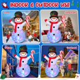 thumbnail image 3 of Muñeco de Nieve Inflable de Navidad MICOCAH 244 cm con Luces LED, 3 of 6