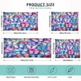 thumbnail image 3 of Colorful Butterflies Plush Pillowcase, Luxury Soft King Pillow Case for Hair and Skin, Standard Size Pillow Covers with Zipper Closure, 21x54in #293 Home Decor Gifts, 3 of 7