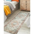 thumbnail image 3 of Keen Home Design Machine Washable Area Rugs with Non-slip Backing, Ideal for Hallway, Living Room, Bedroom, Kitchen and Laundry Room, Vintage Moroccan and Low Pile Rug - ( 2'6'' x 10'), 3 of 9