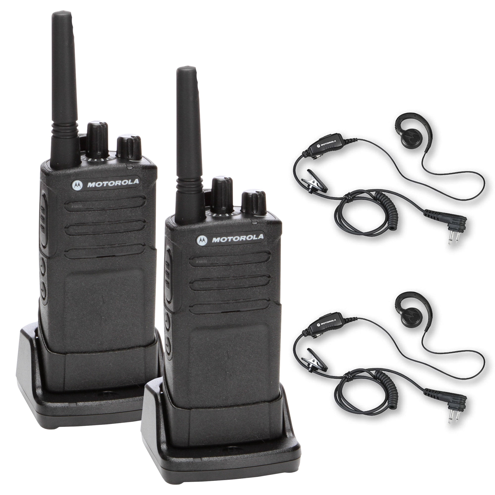 Motorola RMU2080 On-Site Rugged Two-Way Business Radio (RMU2080) +Motorola HKLN4604 PTT Earpiece (2-Pack)