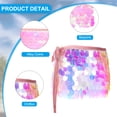 thumbnail image 3 of Uxcell Women's Belly Dance Hip Scarf with Sequins Triangle Wrap Skirts Waist Chain for Party Costume Performance Pink, 3 of 7