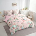 thumbnail image 3 of Manfei Fairy Tale Princess 7-Piece Twin Bedding Sets,Lovely Elf Girls Bedding Comforter Set,Country Floral Sheet Sets For Kids,Luxury Bedroom Decor Reversible, 3 of 8