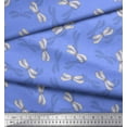 thumbnail image 3 of Soimoi Blue Cotton Jersey Fabric Shadow & Dragonfly Insect Print Fabric by the Yard 58 Inch Wide, 3 of 3