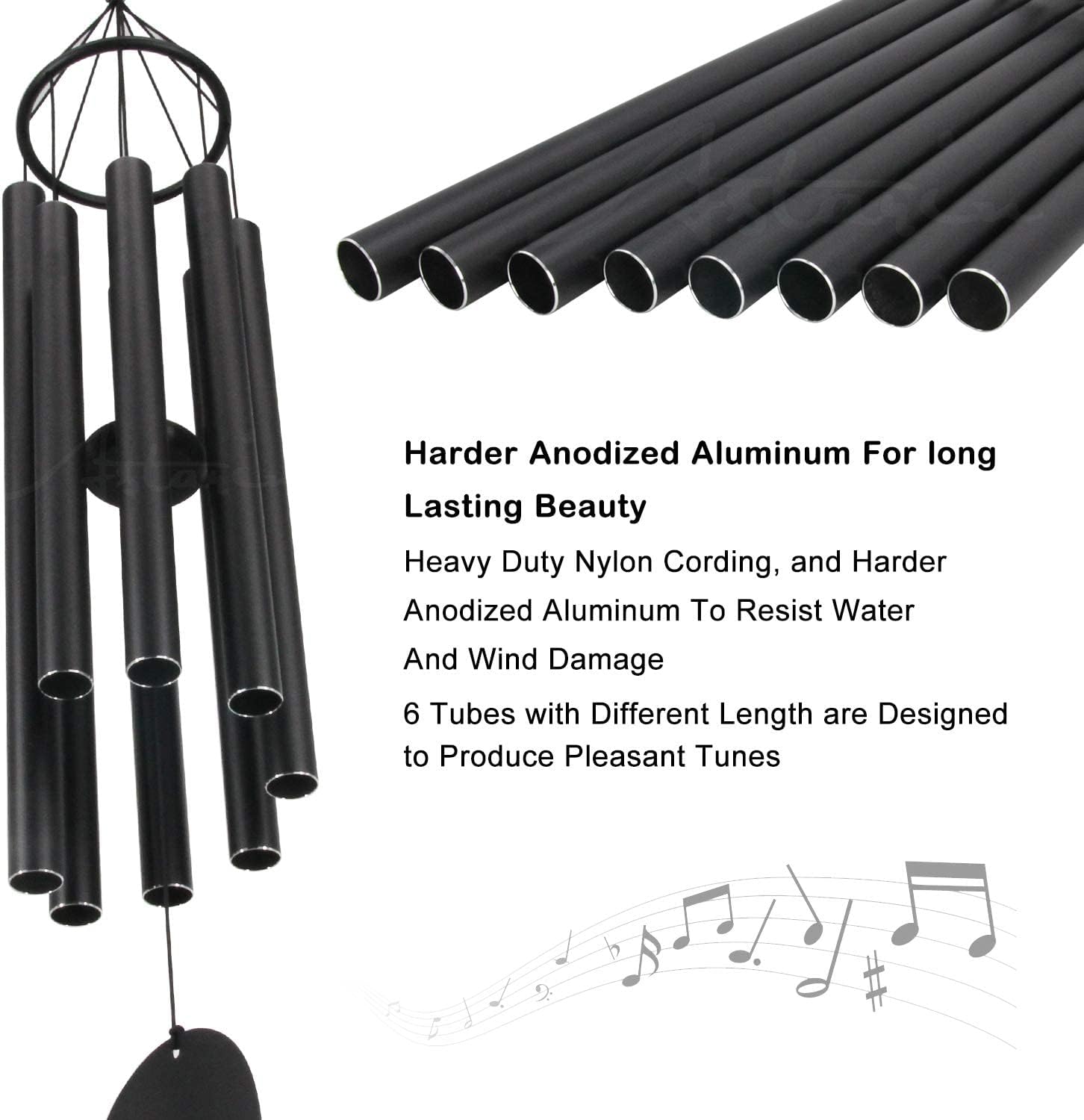 Wind Chimes Outdoor Large Deep Tone,Large Chimes for Outside Tuned Relaxing Soothing Low Bass