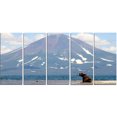 thumbnail image 2 of Grand Ours devant un Volcan - Art Mural sur Toile Paysage, 2 of 3