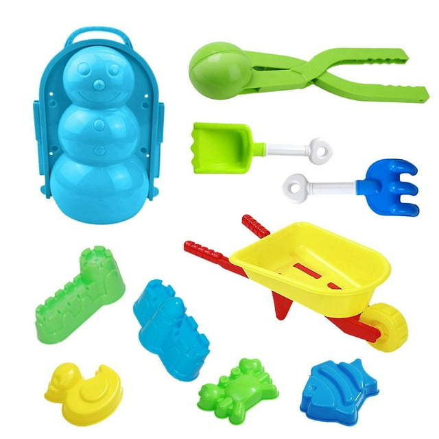 Kit para hacer bolas de nieve HUOGUO, juguetes de nieve de invierno para niños, 10 unidades