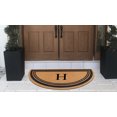 thumbnail image 5 of A1HC Natural Coir Flock Monogrammed Door Mat for Front Door, 30x60, Anti-Shed Treated Durable Doormat for Outdoor Entrance, Heavy Duty, Low Profile, Easy to Clean, Long Lasting, Front Porch Entry Rug, 5 of 7