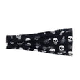 thumbnail image 3 of 6 Pack Halloween Headbands Women Wide Elastic Head Wrap Headband Pumpkin Sports Yoga Hair Band Halloween Hair Accessories, 3 of 9