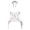 thumbnail image 6 of idosla Womens Swim Tankini Tops High Neck Bathing Suit Slim Fit Swim Tops UPF 50+ Tummy Control Swimsuits No Bottom (Light Pink, S), 6 of 7