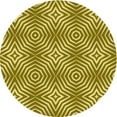 thumbnail image 1 of Ahgly Tapis Rond Lavable en Machine Intérieur Transitionnel Jaune Foncé Vert, 4 Pieds Rond, 1 of 7
